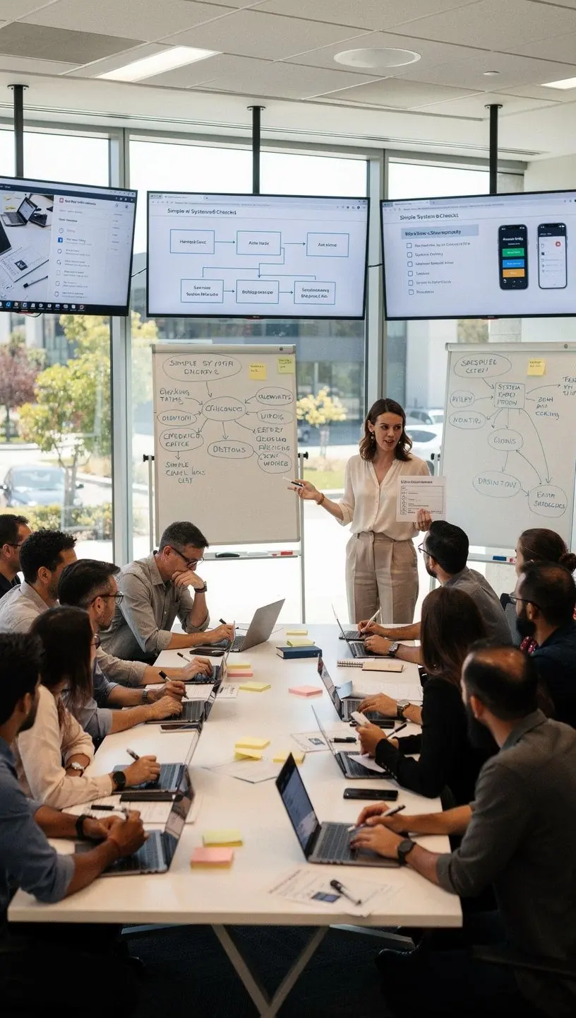 Professional business solutions illustration